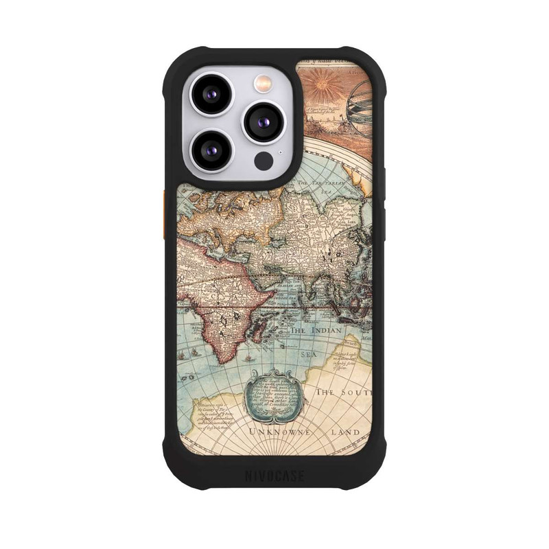 iPhone 14 Pro NIVOmax Vintage Weltkarte