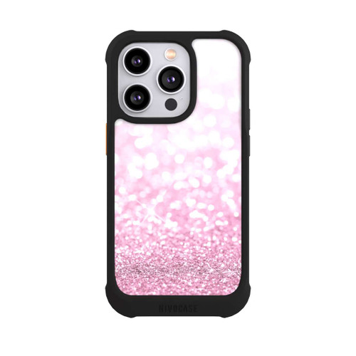 Apple iPhone 14 Pro NIVOmax Pluie de paillettes roses look