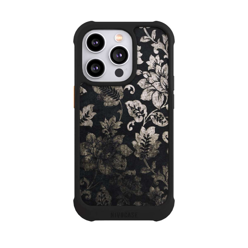 iPhone 14 Pro NIVOmax Silber Schwarz Vintage