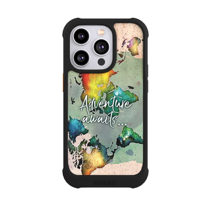 iPhone 14 Pro NIVOmax Bunte Weltkarte