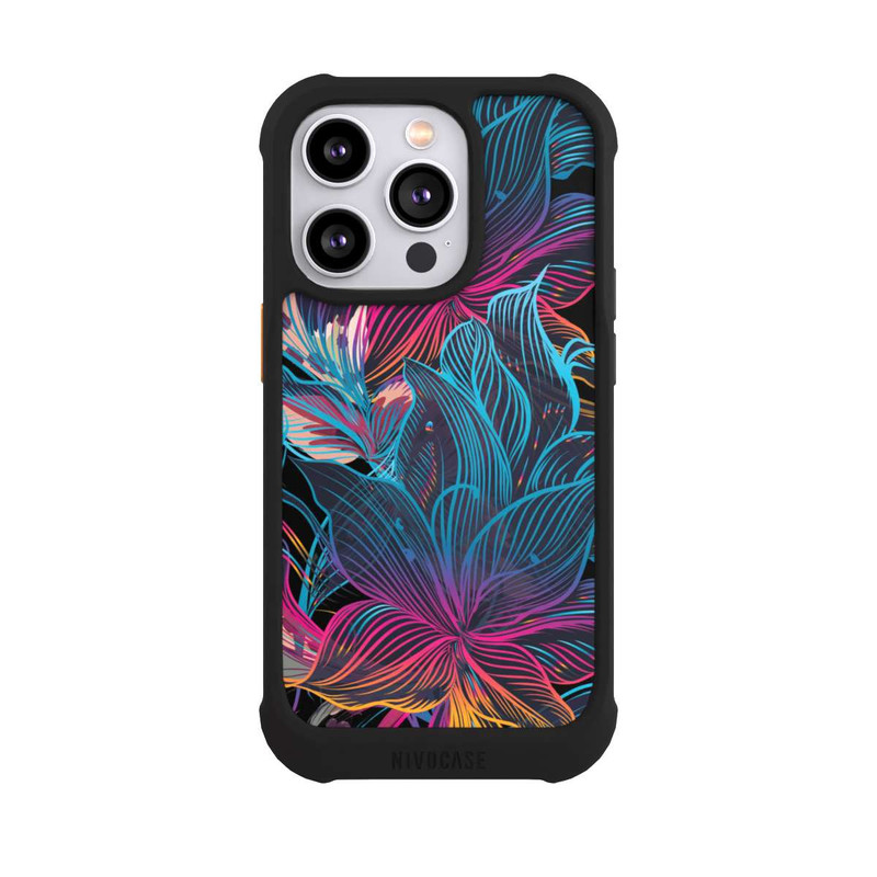 iPhone 14 Pro NIVOmax Neon Flower Power