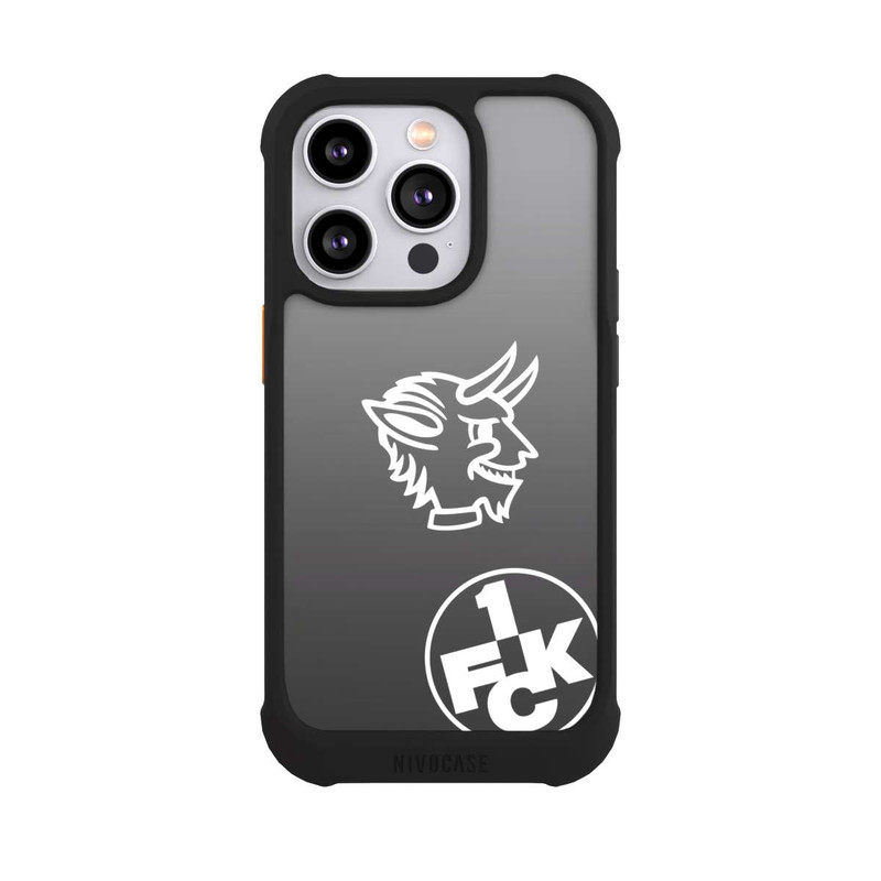 iPhone 14 Pro NIVOmax Teufelskopf FCK auf Schwarz