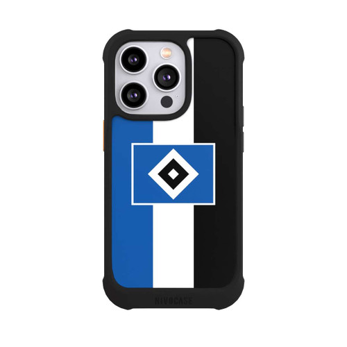 Apple iPhone 14 Pro NIVOmax HSV Streifen - Blau-Weiß-Schwarz