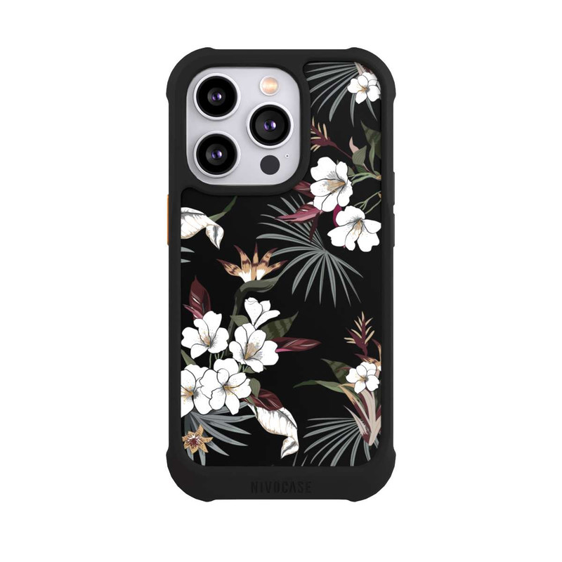 iPhone 14 Pro NIVOmax Flowers Black