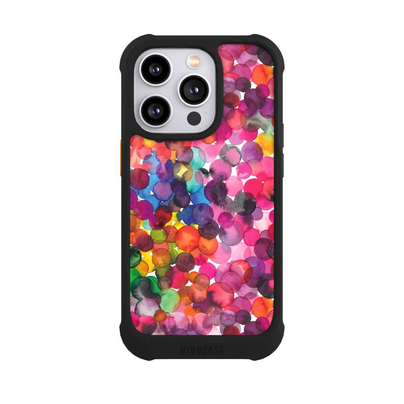 iPhone 14 Pro NIVOmax Overlapped Watercolor Dots