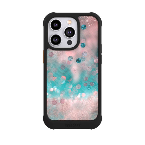 Apple iPhone 14 Pro NIVOmax Türkis-glamouröser Glitzerlook