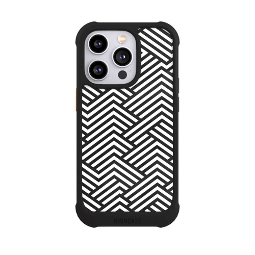 Apple iPhone 14 Pro NIVOmax Schwarz und Weiß ZigZag