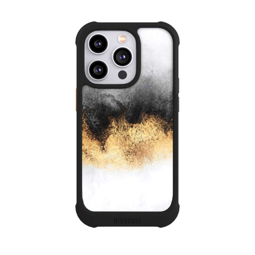 Apple iPhone 14 Pro NIVOmax Grauer Himmelstaub Golddruck