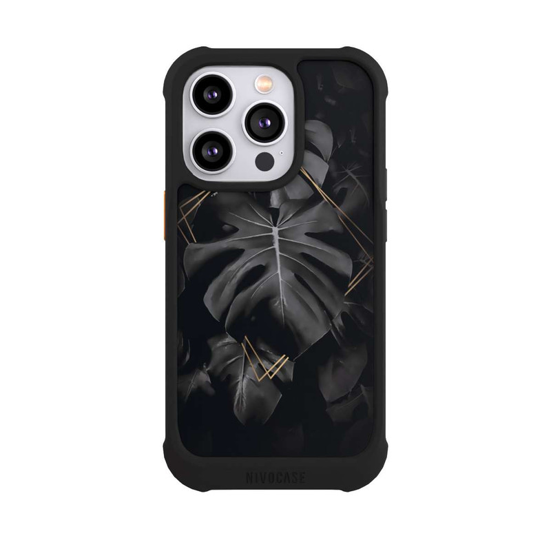 iPhone 14 Pro NIVOmax Schwarze Blätter