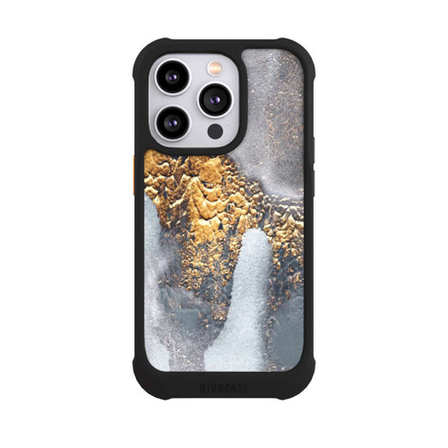 Apple iPhone 14 Pro NIVOmax Beton-Gold-Glitzerlook