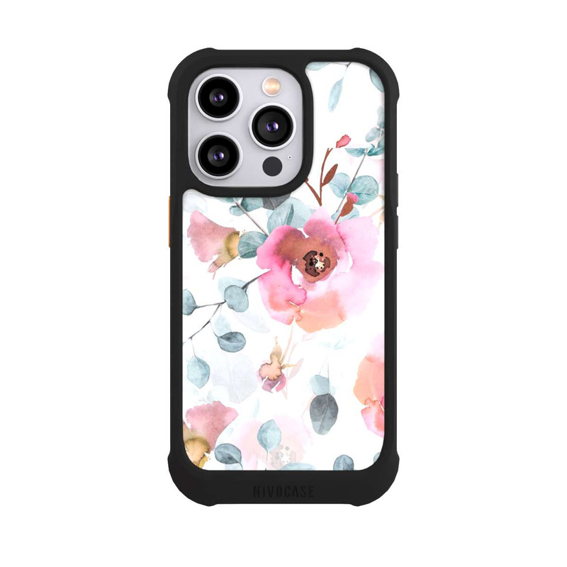 iPhone 14 Pro NIVOmax Aquarell Blumentapete