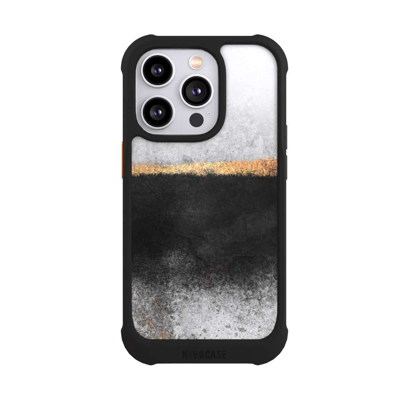 iPhone 14 Pro NIVOmax Ruß und Golddruck