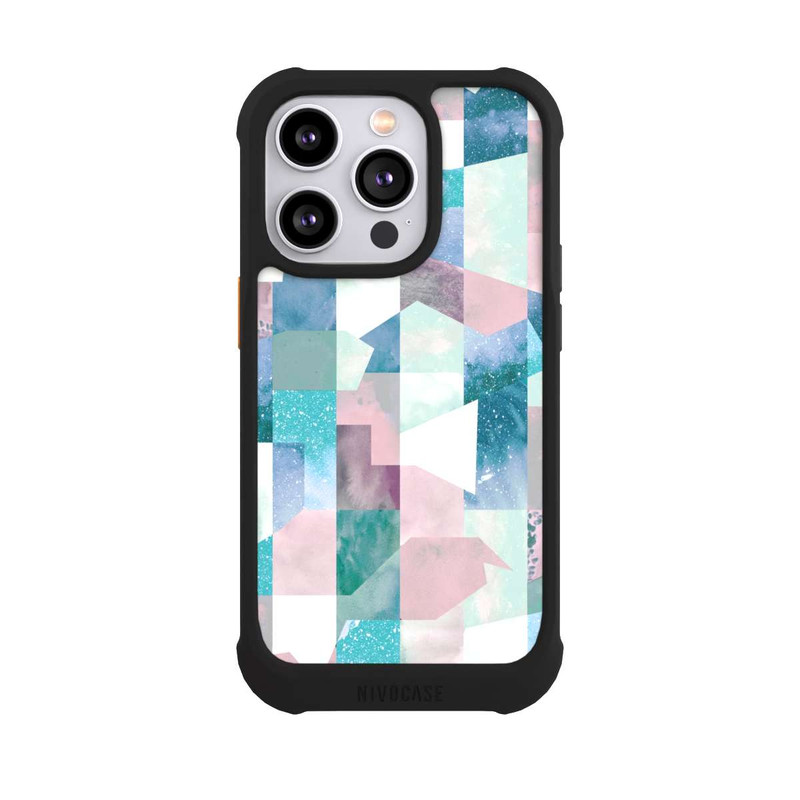 iPhone 14 Pro NIVOmax Collage Textur Pastell
