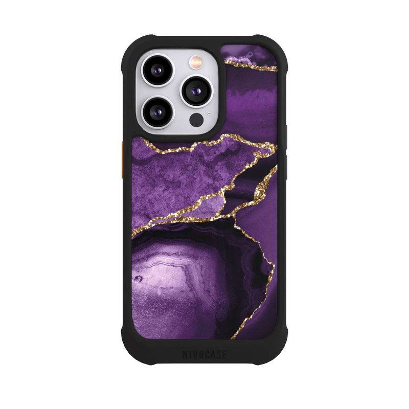iPhone 14 Pro NIVOmax Marbre Violet Paysage