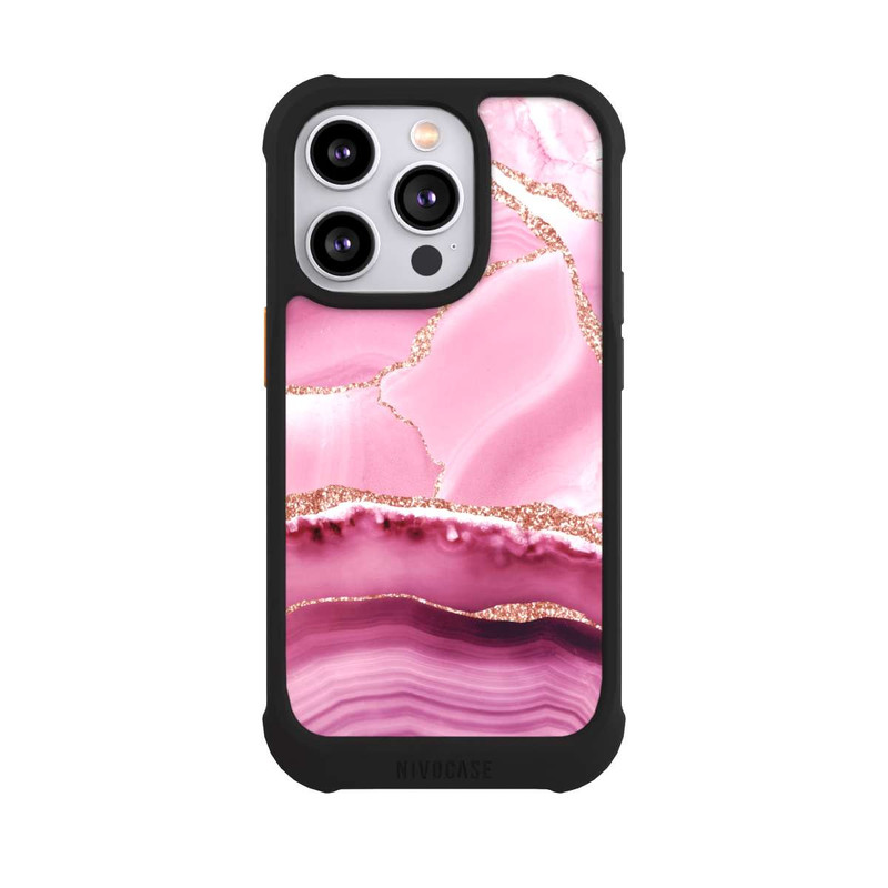 iPhone 14 Pro NIVOmax Meerjungfrauen Pink Marmor