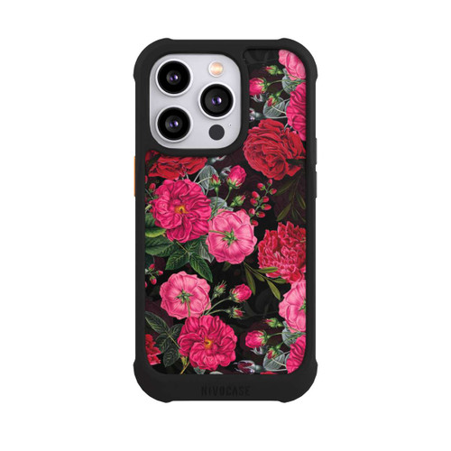 Apple iPhone 14 Pro NIVOmax Pink und Rote Blumen