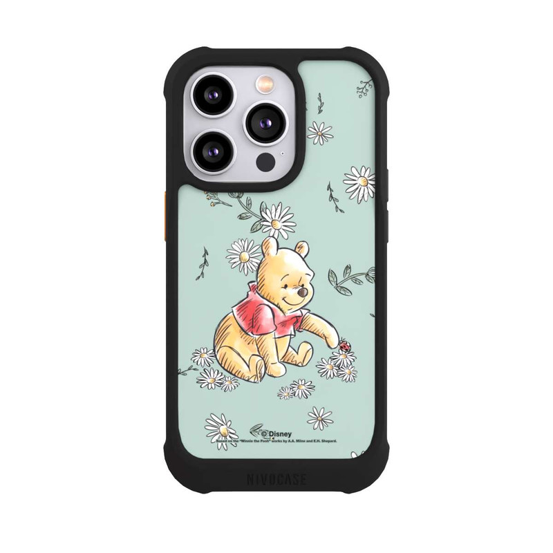 iPhone 14 Pro NIVOmax Winnie Puuh Gänseblümchen und Käfer Liebe