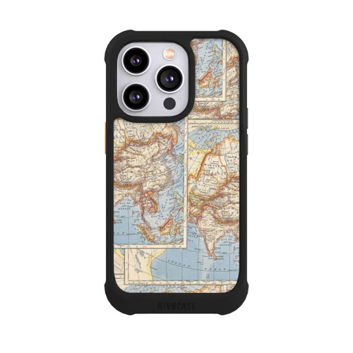 Apple iPhone 14 Pro NIVOmax Weltkarte Vintage