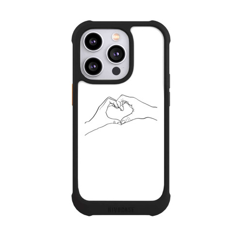 Apple iPhone 14 Pro NIVOmax Herz Hände Line Art