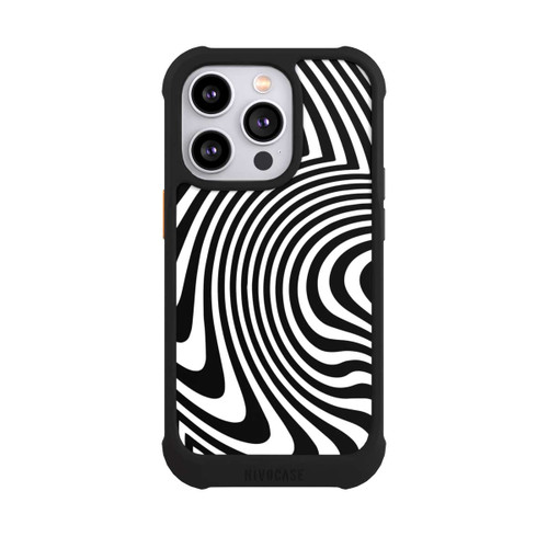 Apple iPhone 14 Pro NIVOmax schwarz-weiße Wellen