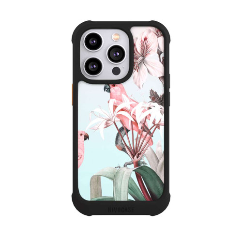 Apple iPhone 14 Pro NIVOmax paradiesische Papageien Pastell