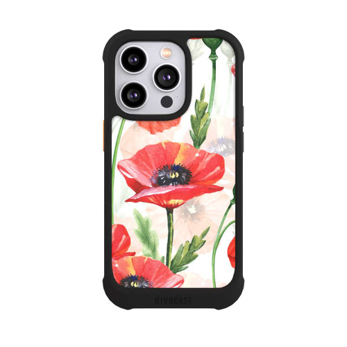 Apple iPhone 14 Pro NIVOmax Wasserfarbe Mohnblumen