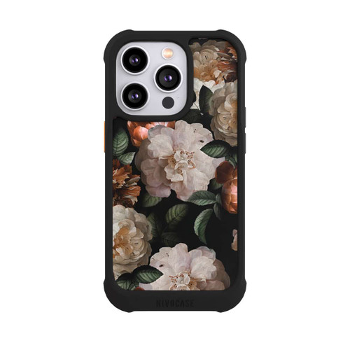 Apple iPhone 14 Pro NIVOmax Tapete mit Kupferrosen