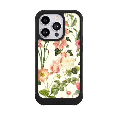Apple iPhone 14 Pro NIVOmax Fleurs sauvages sur jaune clair