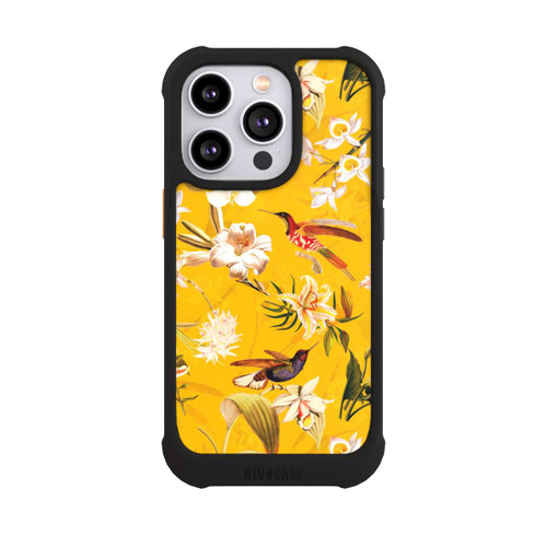 Apple iPhone 14 Pro NIVOmax Kolibrimuster gelb