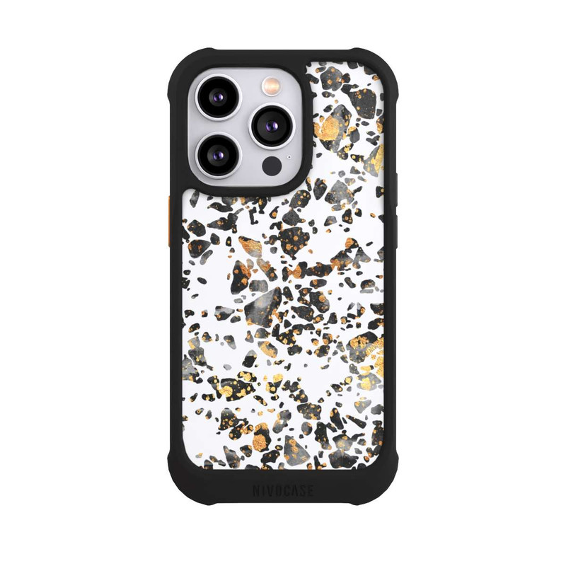iPhone 14 Pro NIVOmax Gold Speckled Terrazzo