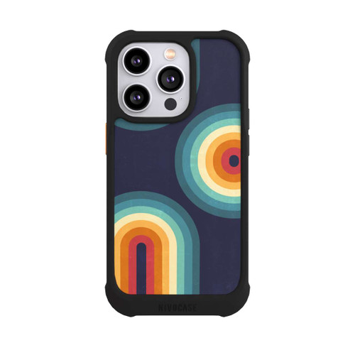 Apple iPhone 14 Pro NIVOmax Double Rainbow on Blue