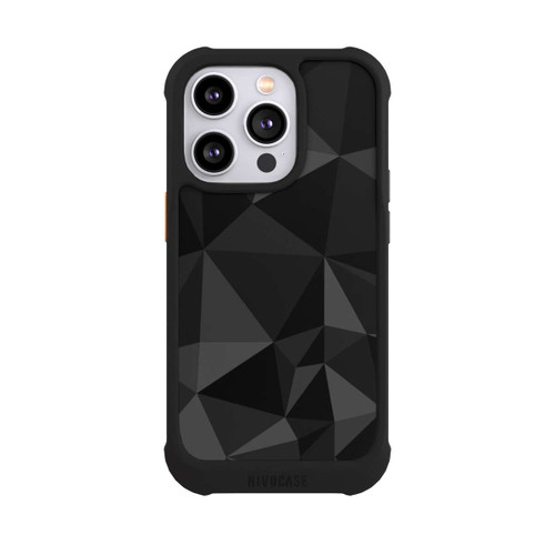 Apple iPhone 14 Pro NIVOmax Polygon Pattern Black