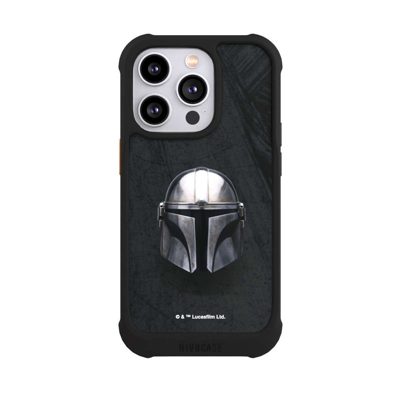 iPhone 14 Pro NIVOmax Schwarzer Mandalorianer Helm