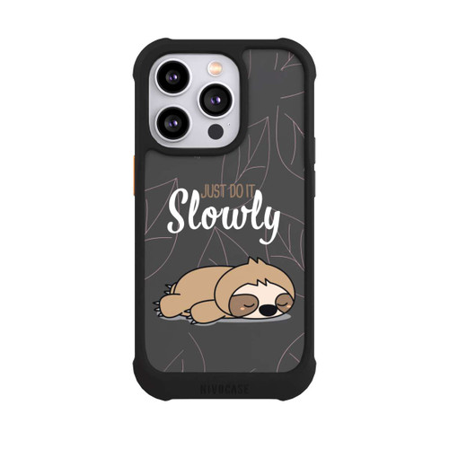 Apple iPhone 14 Pro NIVOmax Just Do It Slowly Sloth Grey