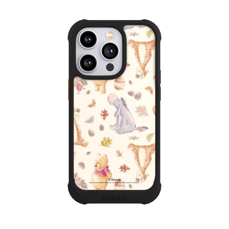 iPhone 14 Pro NIVOmax Winnie Puuh und Freunde Nostalgie-Muster