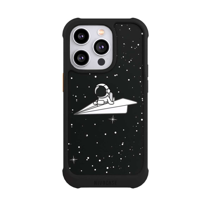 iPhone 14 Pro NIVOmax Astronaut Paper Plane Comic