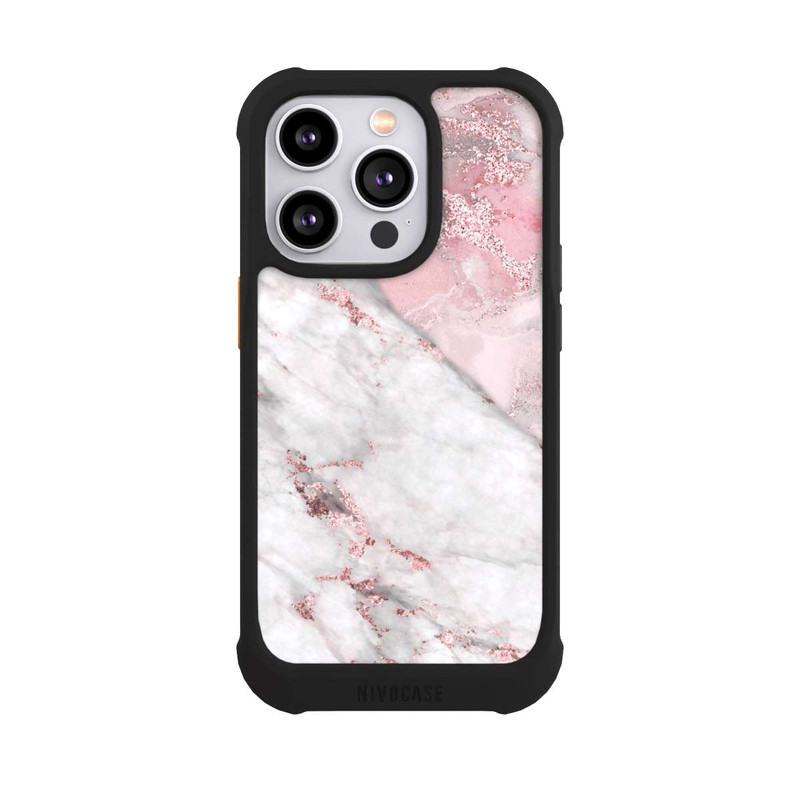 iPhone 14 Pro NIVOmax Rosa Marmor 3