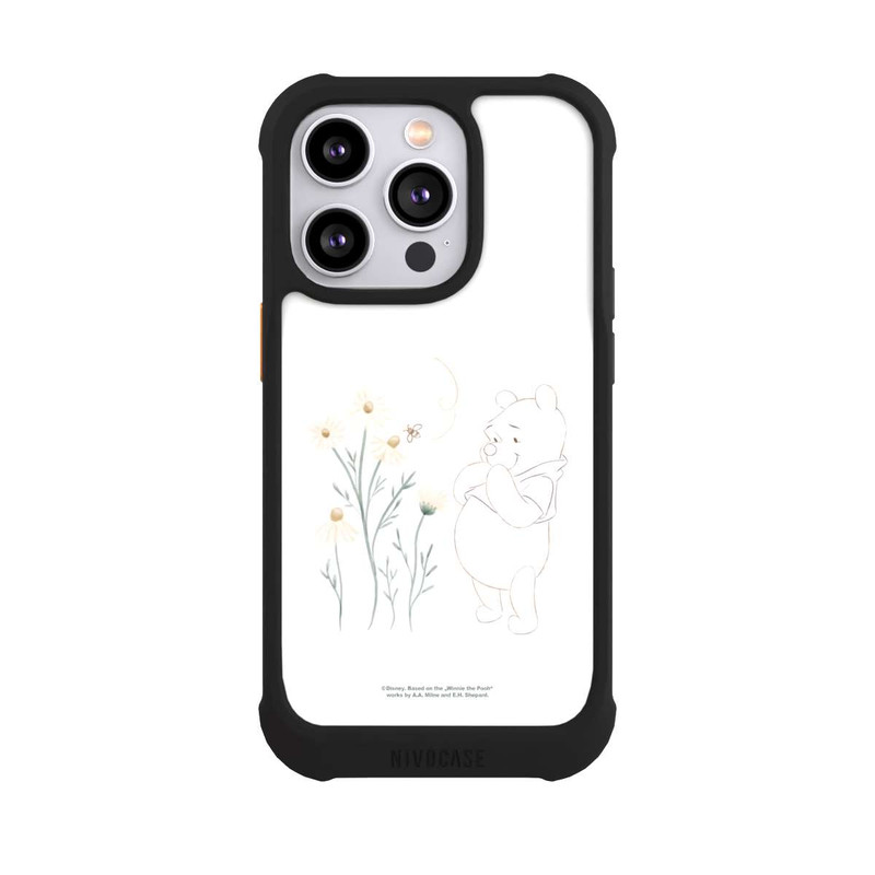 iPhone 14 Pro NIVOmax Winnie Puuh sieht sich Gänseblümchen an