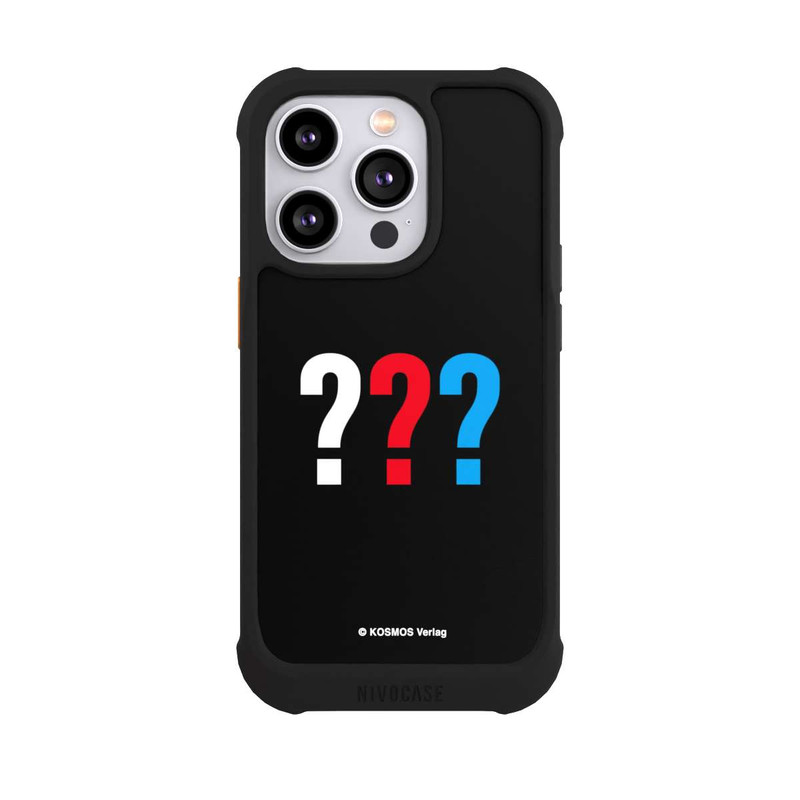 iPhone 14 Pro NIVOmax Drei Fragezeichen Logo