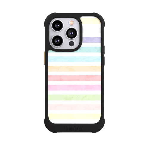Apple iPhone 14 Pro NIVOmax Regenbogenfarbene Streifen