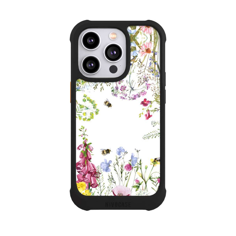 iPhone 14 Pro NIVOmax Sommerwiese Wildblumen Rahmen