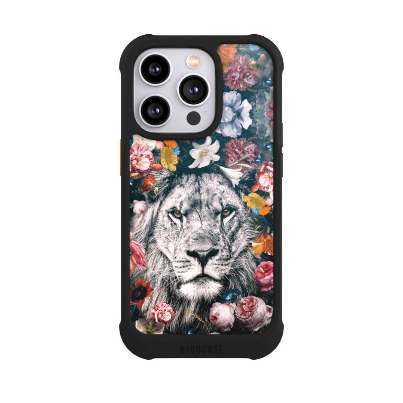 iPhone 14 Pro NIVOmax Lion Flowers