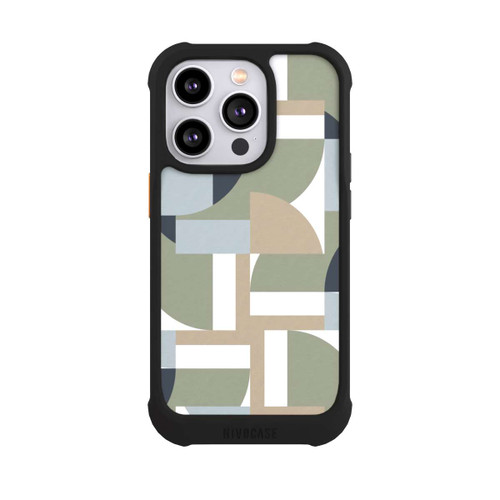 Apple iPhone 14 Pro NIVOmax Futuristische Bauhaus Polygone Beige