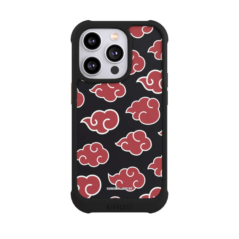 iPhone 14 Pro NIVOmax Akatsuki Pattern Black Big