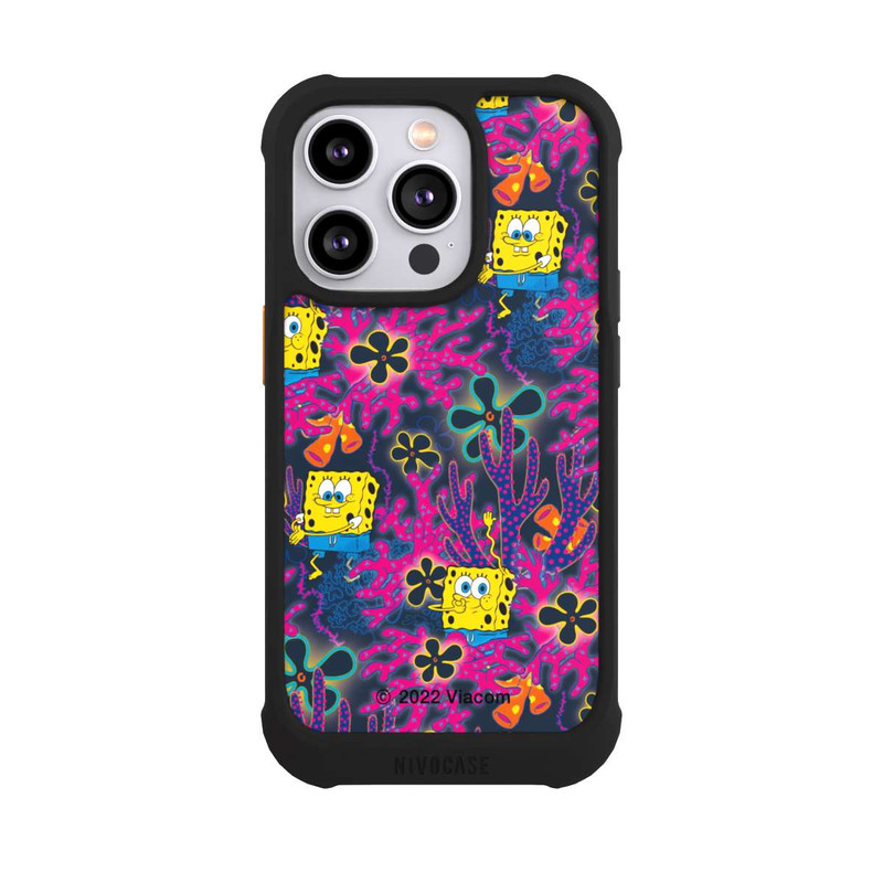 iPhone 14 Pro NIVOmax Spongebob - Coral Pattern