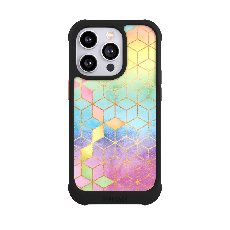iPhone 14 Pro NIVOmax Regenbogenwürfel