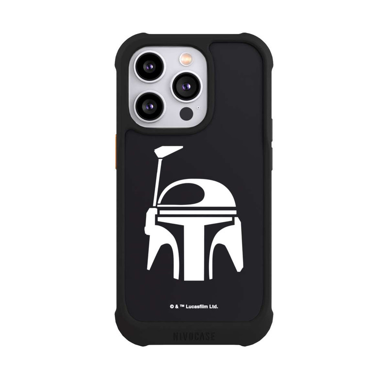 iPhone 14 Pro NIVOmax Boba Fett Helm Schwarz