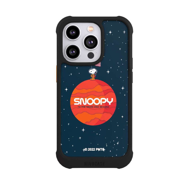 iPhone 14 Pro NIVOmax Snoopy Weltraumreisender Orange