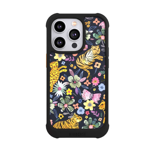 Apple iPhone 14 Pro NIVOmax Spring Tigers Flowers Black