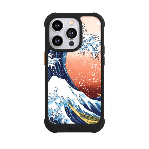 Apple iPhone 14 Pro NIVOmax La Grande Vague de Kanagawa Rouge